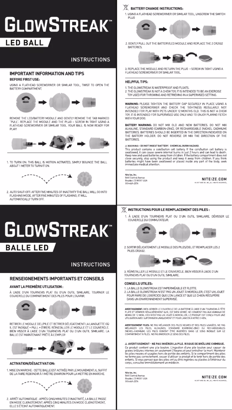 Page n°1 - Manuel utilisateur Nite Ize GSB-10-R7