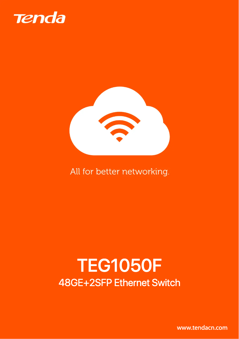 Page 1 de la notice Manuel utilisateur Tenda TEG1050F