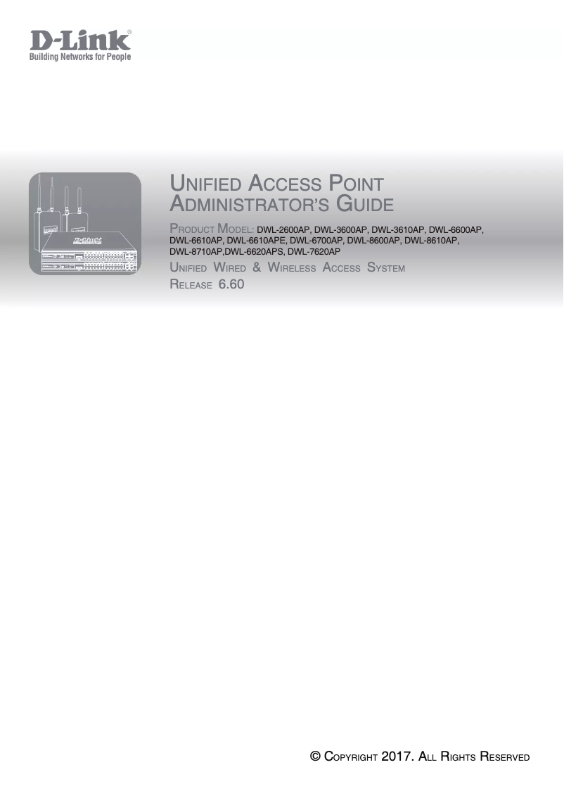 Page 1 de la notice Manuel utilisateur D-Link DWL-8620AP