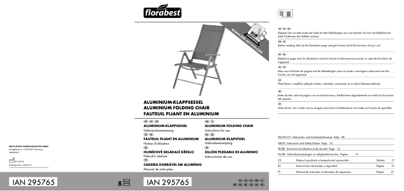 Image de la première page du manuel de l'appareil IAN 295765