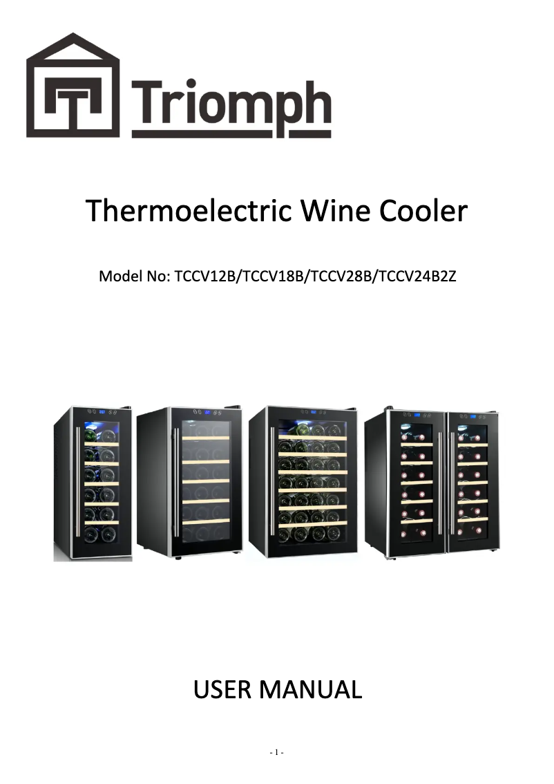 Página 1 del manual Manual de usuario Triomph TCCV18B