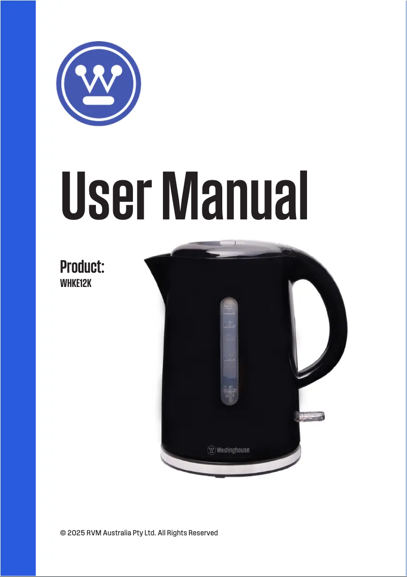 Image de la première page du manuel de l'appareil WHKE12K