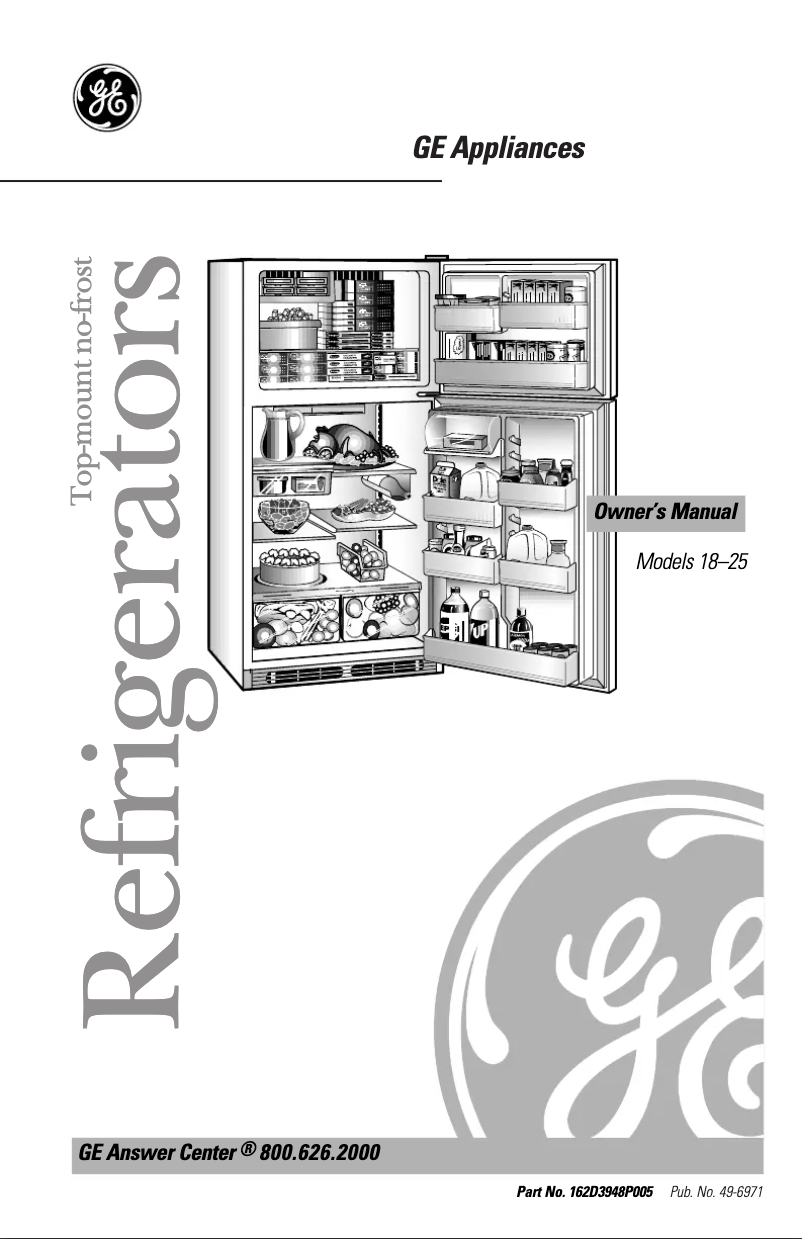 Page n°1 - Manuel d'utilisation et d'entretien GE TBX18LYBWW