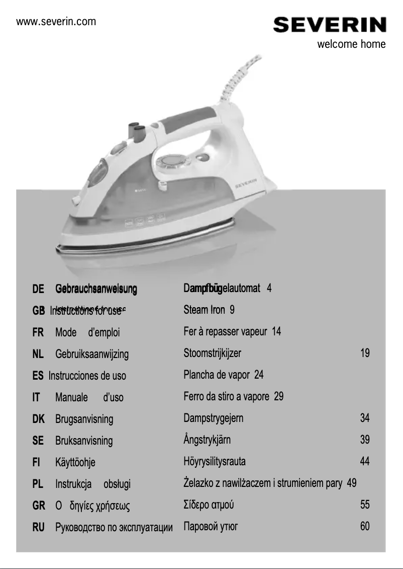 Page 1 de la notice Manuel utilisateur Severin BA 3256