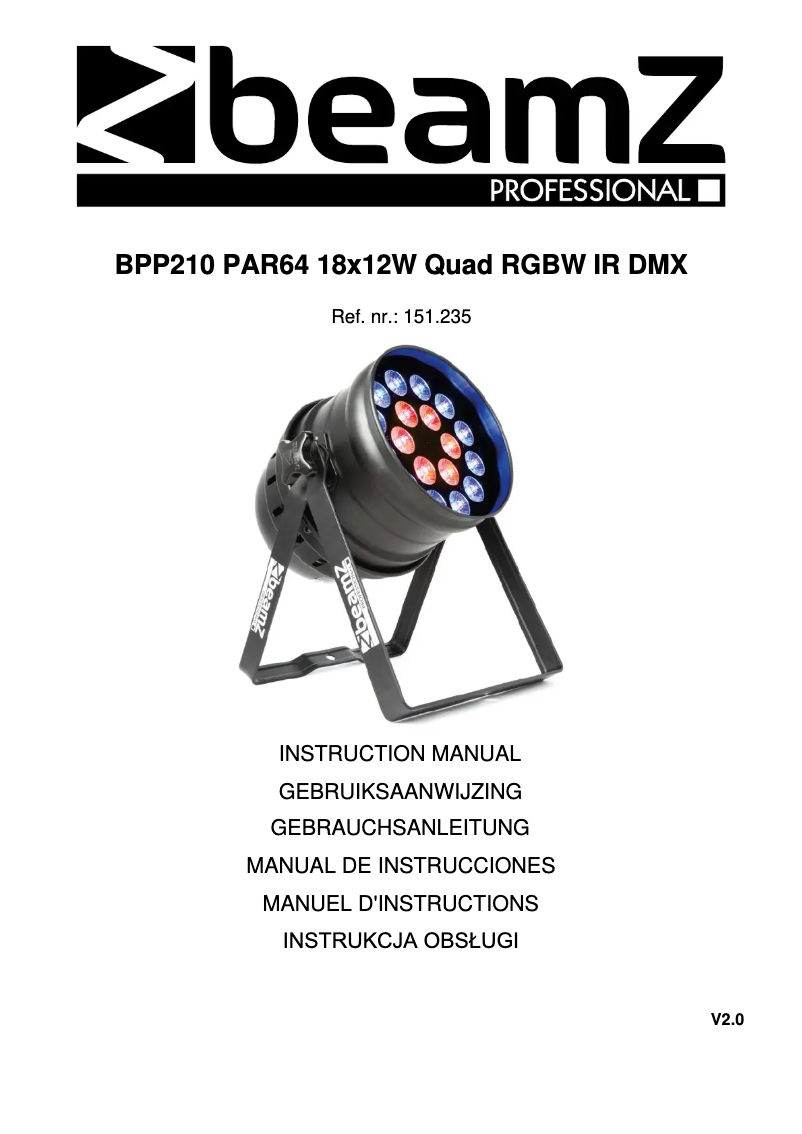 Image de la première page du manuel de l'appareil BPP210