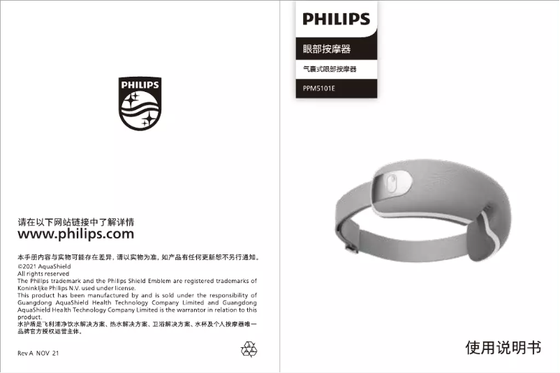 Page 1 of the manual User Manual Philips PPM5101E