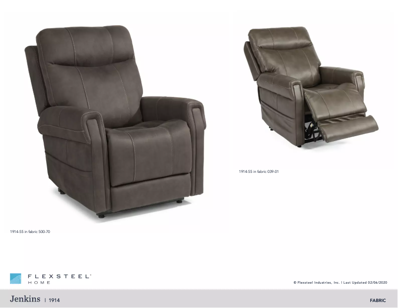 Page 1 de la notice Manuel utilisateur Flexsteel Jenkins 1914-55