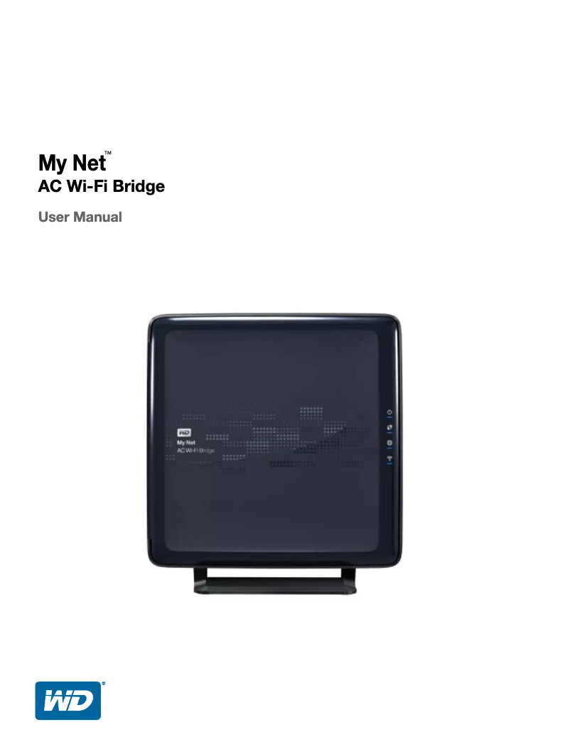 Page n°1 - Manuel utilisateur Western Digital My Net BMRD0000NBL