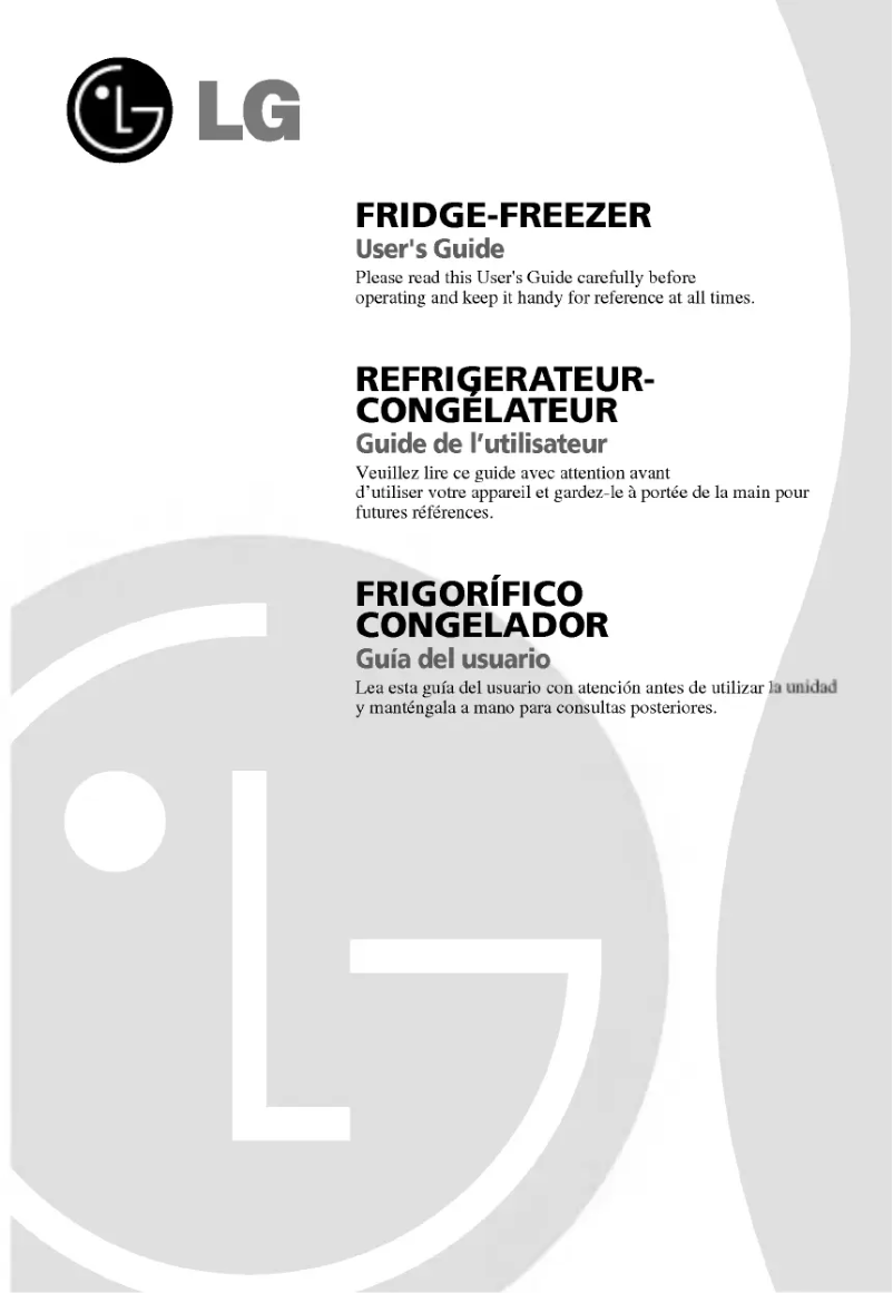 Page 1 de la notice Manuel utilisateur LG GR-429GTK