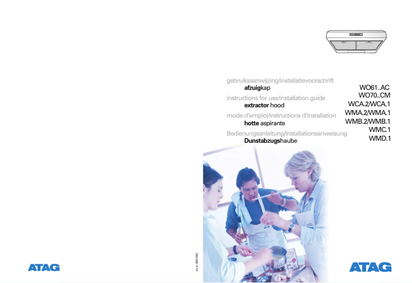 Page 1 de la notice Manuel utilisateur Atag WO6155AC