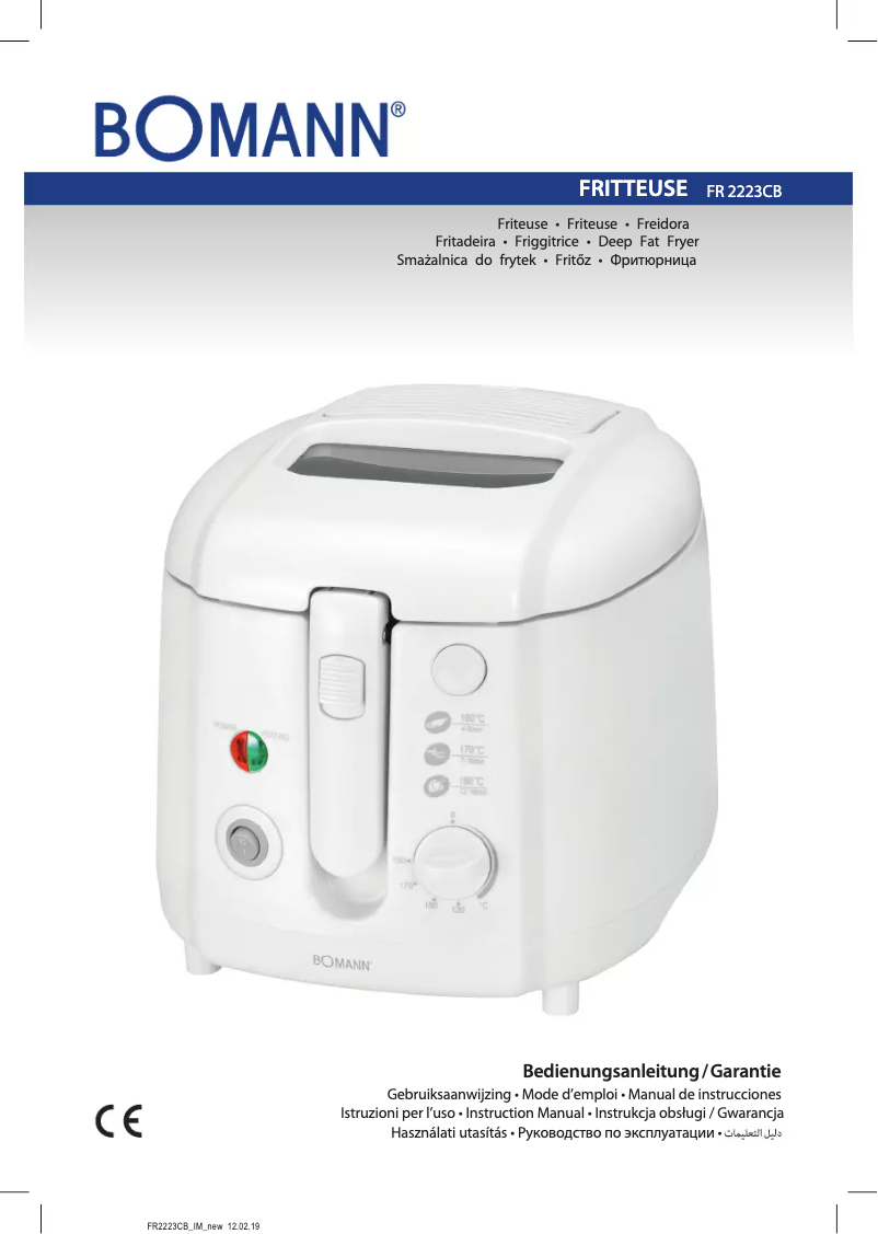 Página 1 del manual Manual de usuario Bomann FR 2223 CB