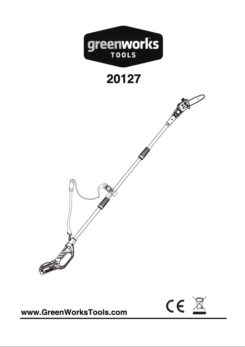 Página 1 del manual Manual de usuario Greenworks G24PS20