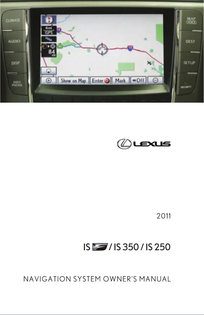 Page 1 de la notice Manuel utilisateur Lexus IS 250 (2011)