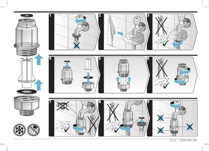 Page 1 de la notice Guide d'installation Siemens WM14T469IN