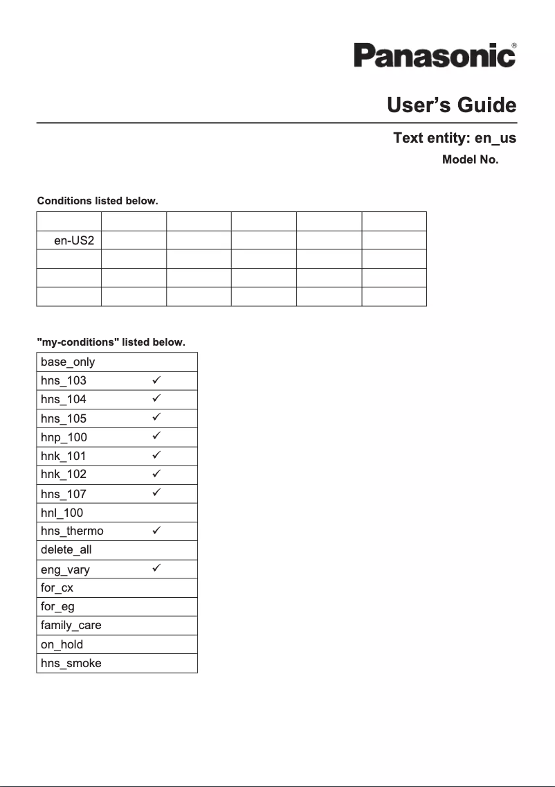 Image de la première page du manuel de l'appareil KX-HN6002