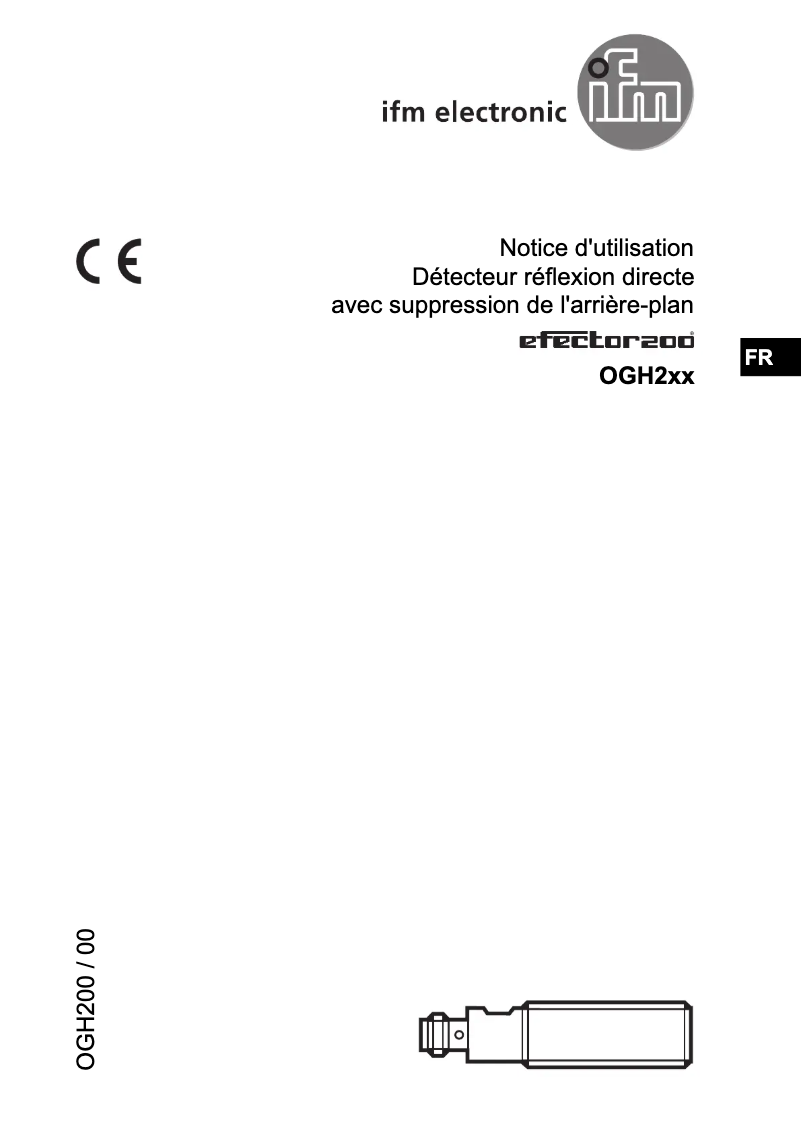 Page 1 de la notice Manuel utilisateur IFM OGH200