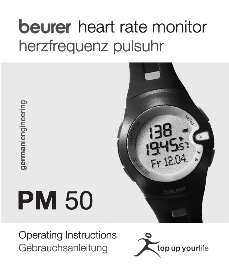 Image de la première page du manuel de l'appareil PM 50