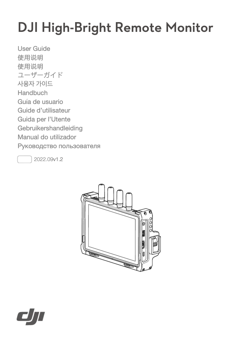 Page n°1 - Manuel utilisateur DJI High-Bright Remote Monitor