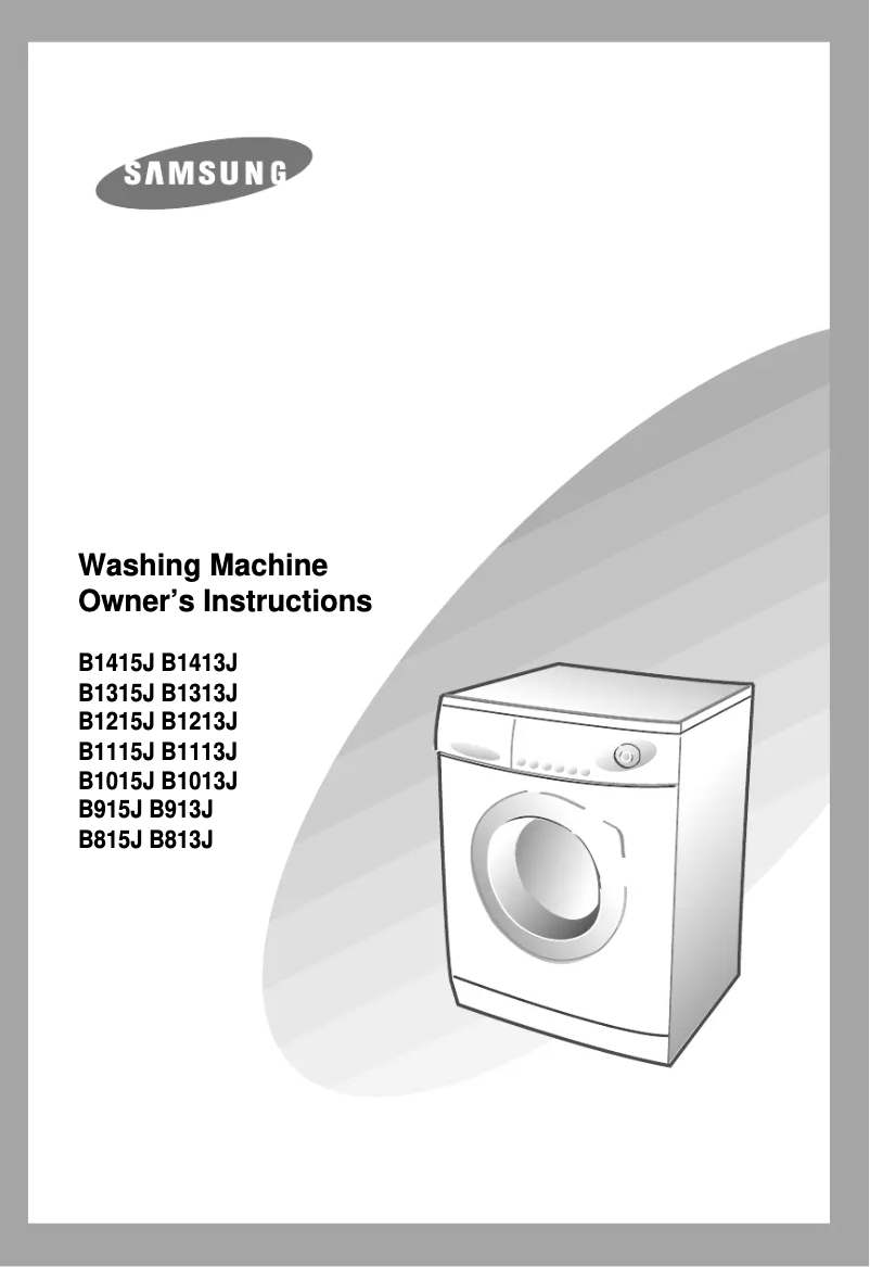 Image de la première page du manuel de l'appareil B1415J