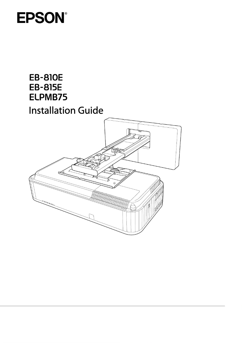 Imagen de la primera página del manual del dispositivo PowerLite EB-815E