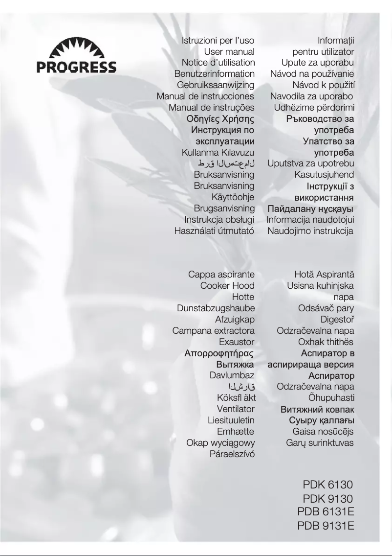 Page n°1 - Manuel utilisateur Progress PDB9131E