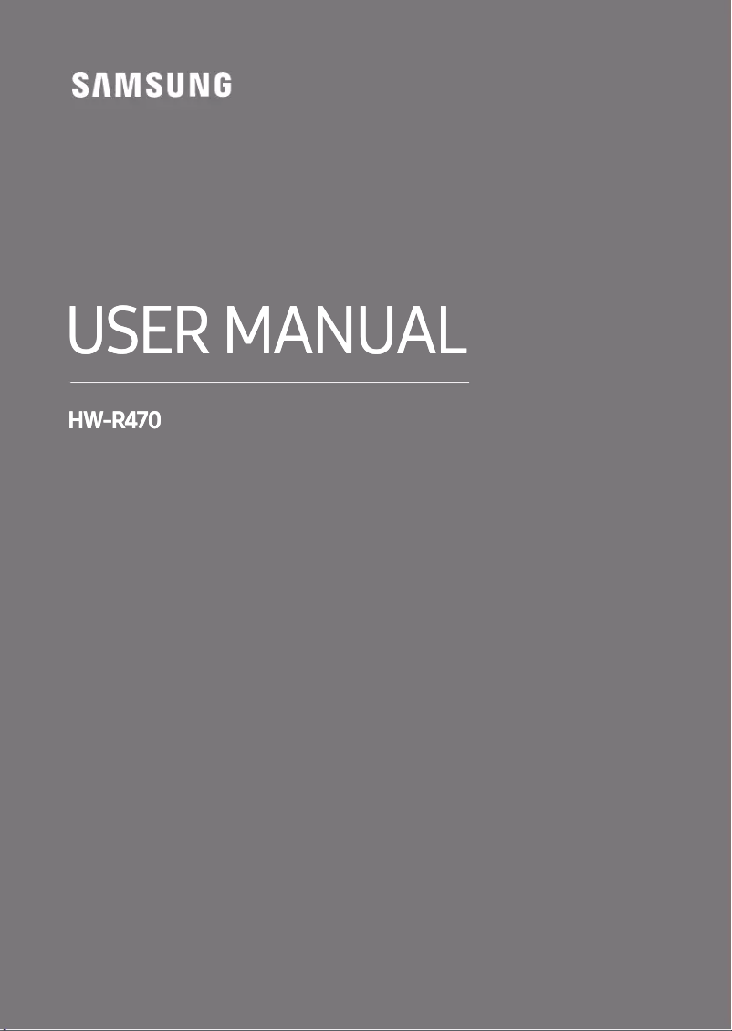 Page 1 de la notice Guide de démarrage rapide Samsung HW-R470