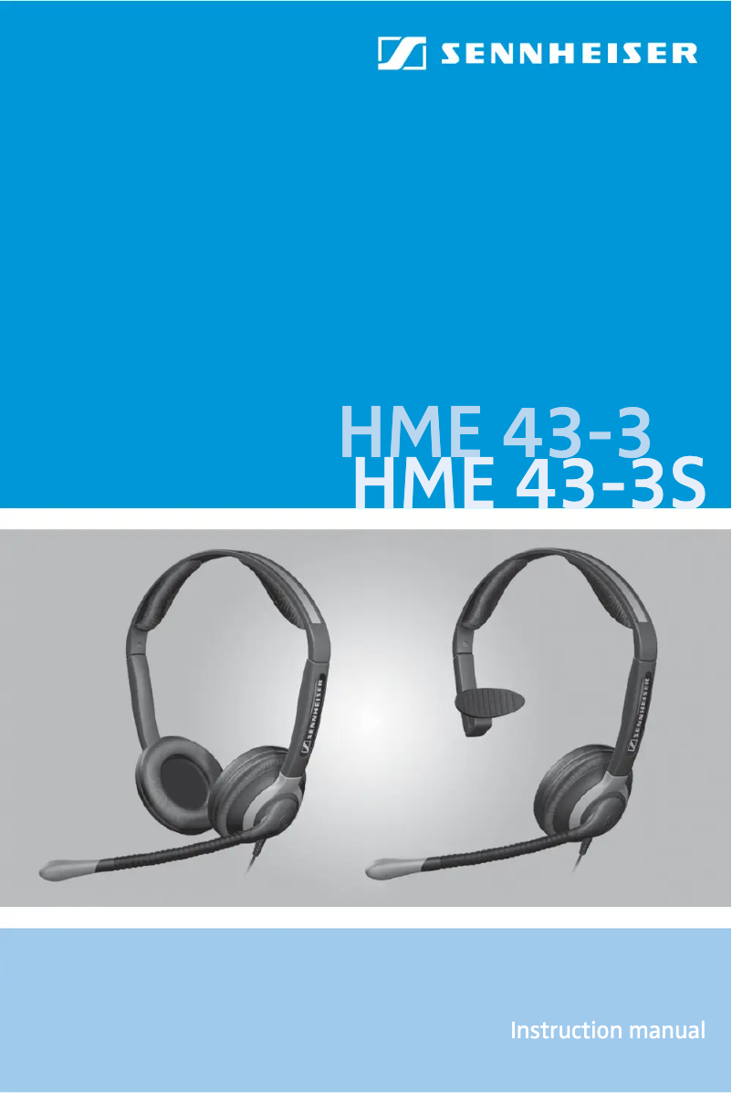 Image de la première page du manuel de l'appareil HME 43-3