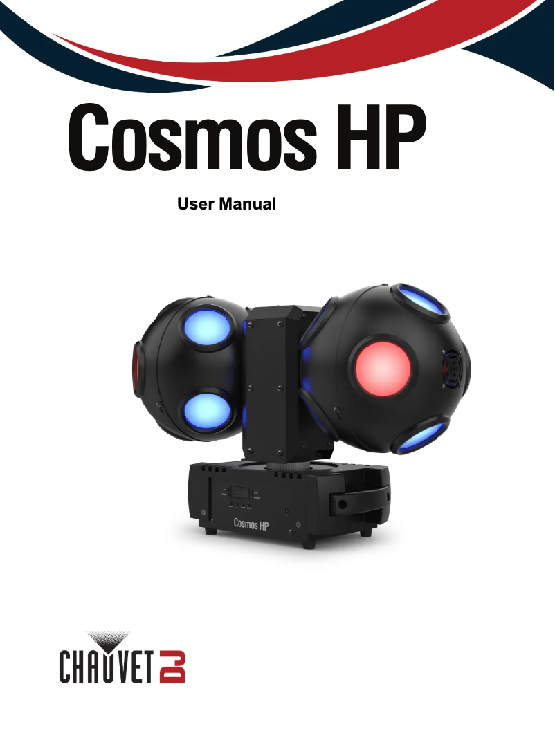 Page n°1 - Manuel utilisateur Chauvet Cosmos HP