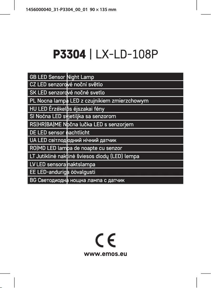 Page n°1 - Manuel utilisateur Emos P3304