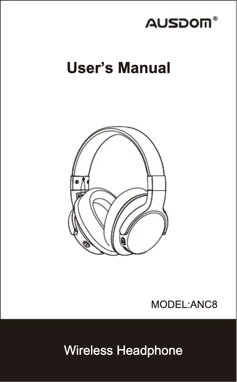 Image de la première page du manuel de l'appareil ANC8