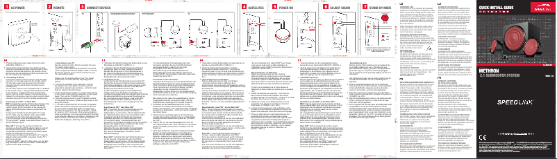 Page 1 de la notice Manuel utilisateur Speed-Link Methron SL-8325-BK