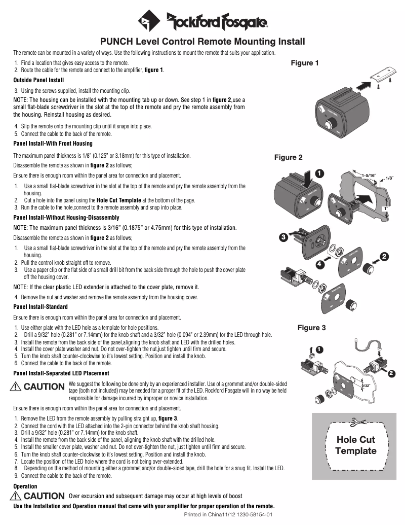 Page n°1 - Manuel utilisateur Rockford Fosgate Punch PLC2