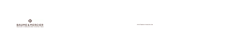 Page 1 de la notice Manuel utilisateur Baume & Mercier Hampton