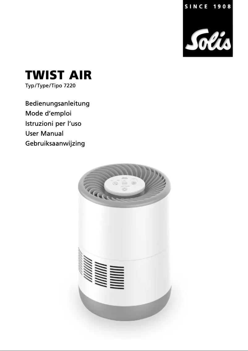 Page n°1 - Manuel utilisateur Solis Twist Air 7220