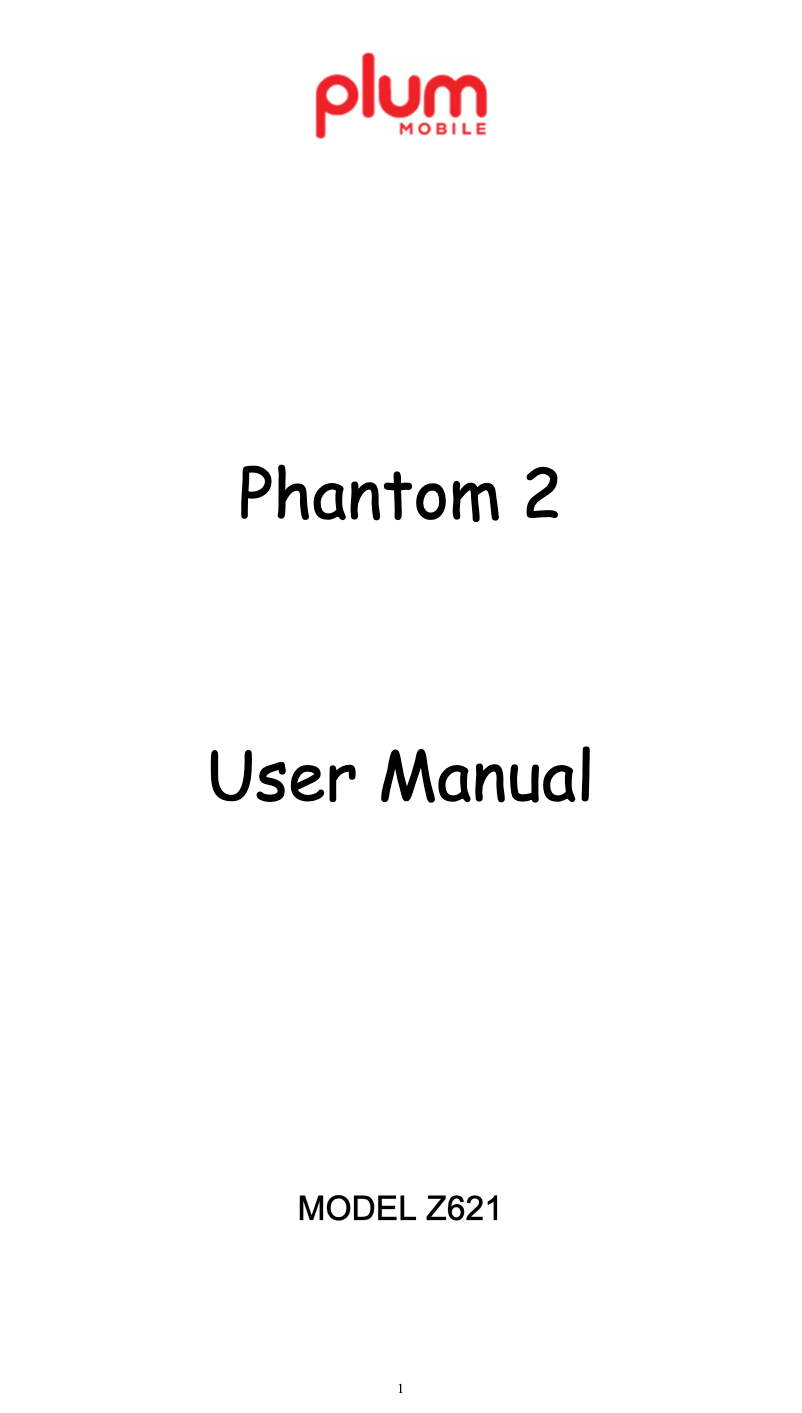 Image de la première page du manuel de l'appareil Phantom 2