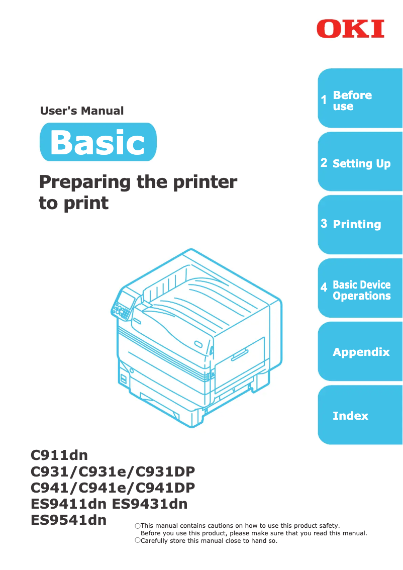 Página 1 del manual Manual de usuario OKI C931DN