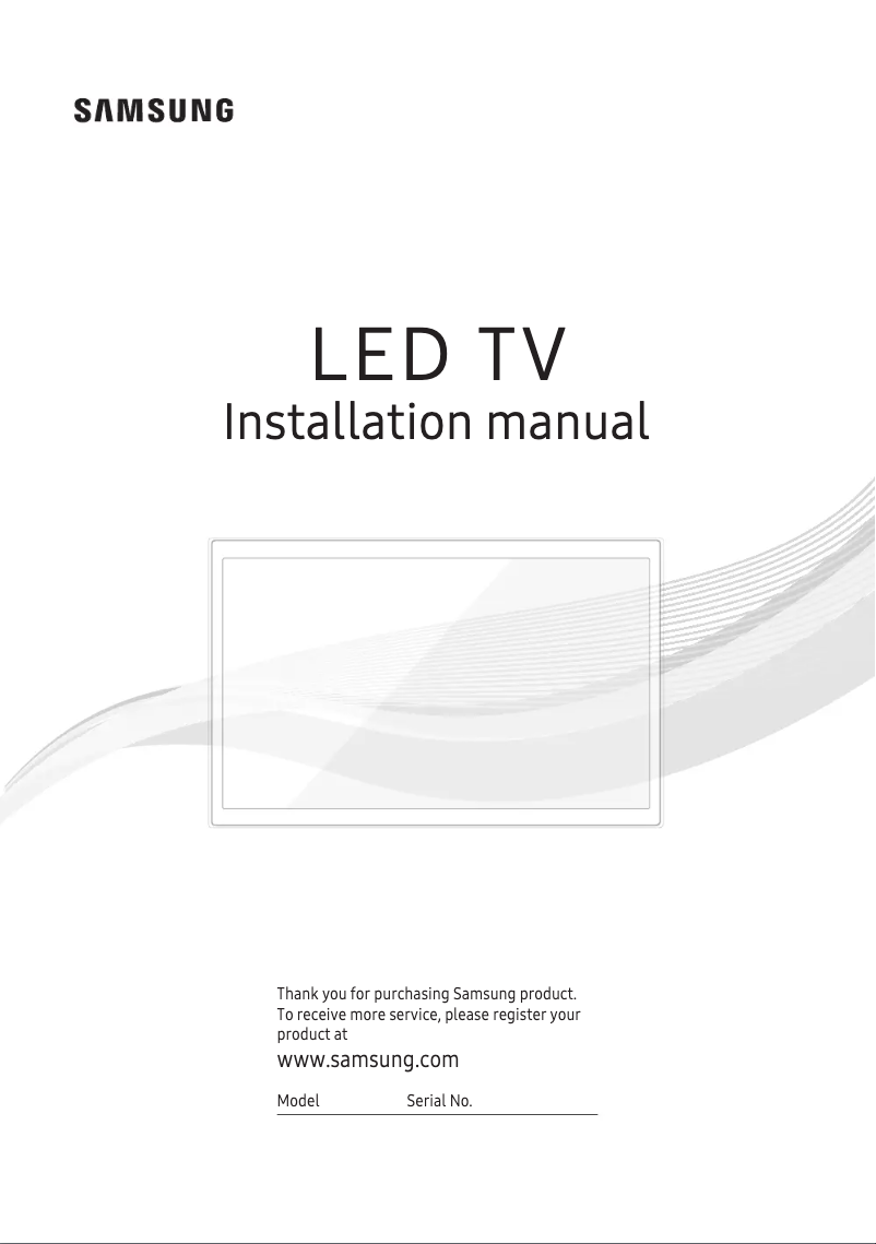 Page n°1 - Manuel utilisateur Samsung HG40NJ477MFXZA