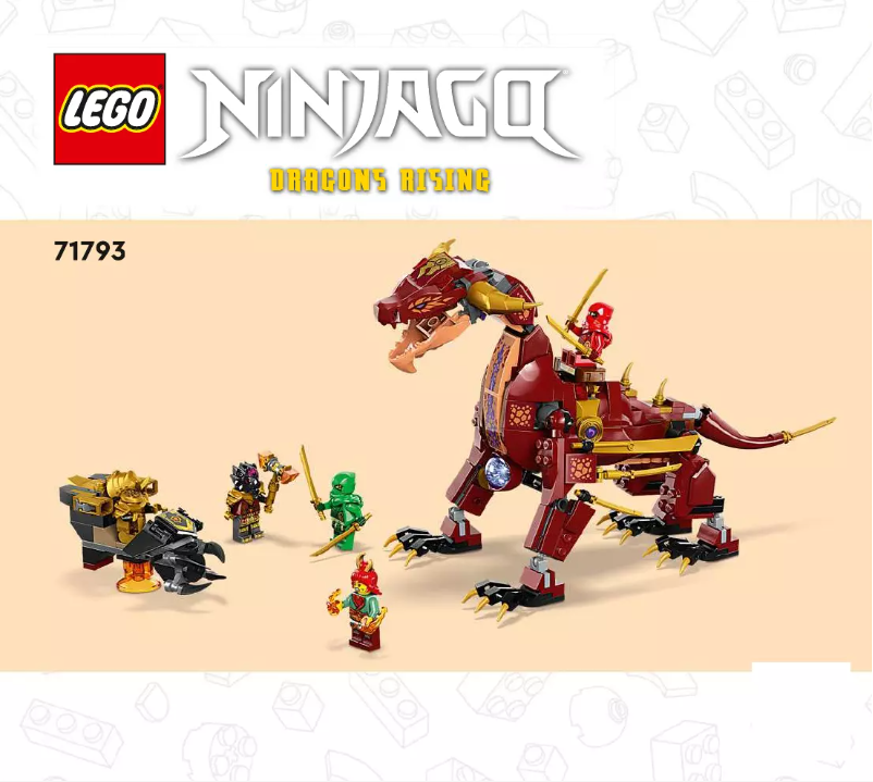 Page 1 of the manual User Manual Lego Ninjago 71793