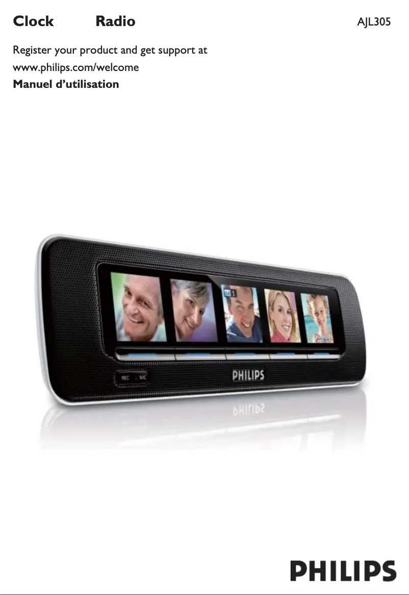 Page 1 de la notice Manuel utilisateur Philips AJL305