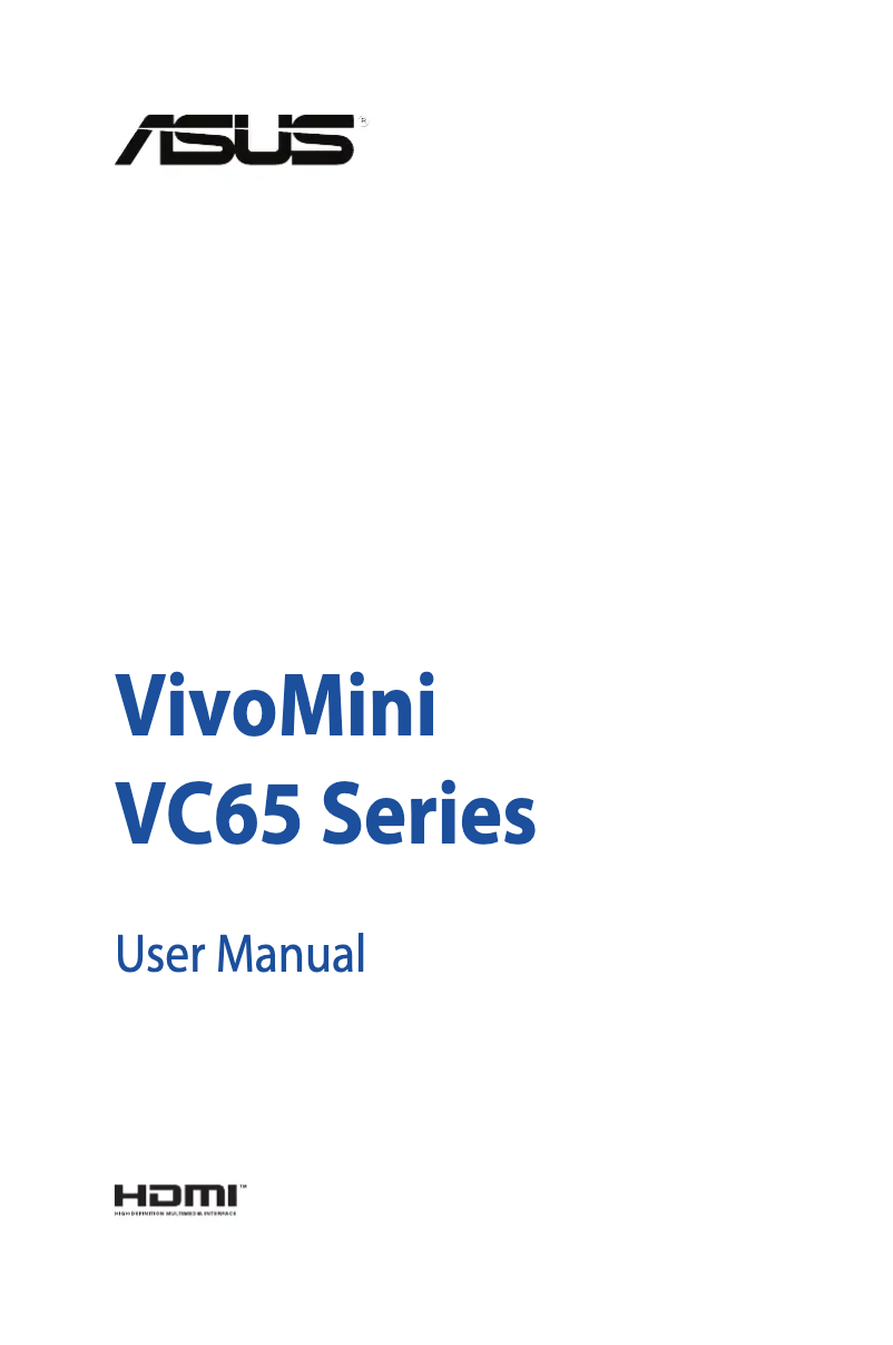 Page n°1 - Guide d'installation Asus VivoMini VC65R