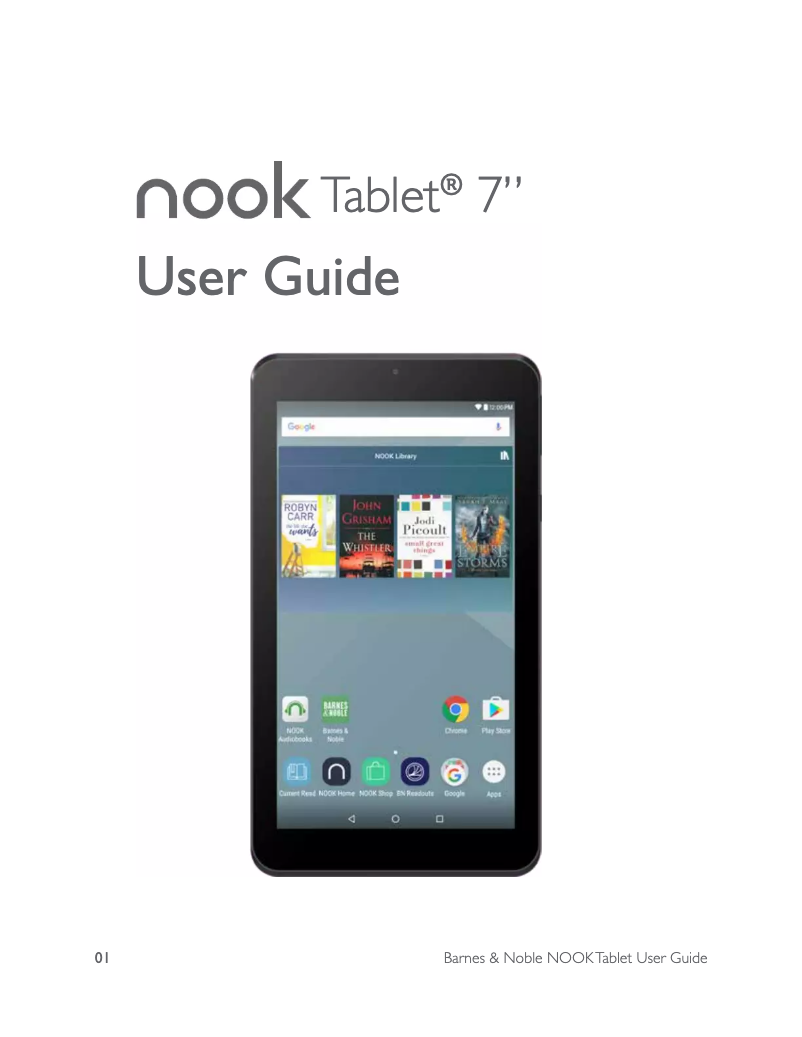 Page n°1 - Manuel utilisateur Barnes & Noble Nook Tablet 7"
