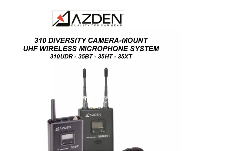 Image de la première page du manuel de l'appareil 310HT