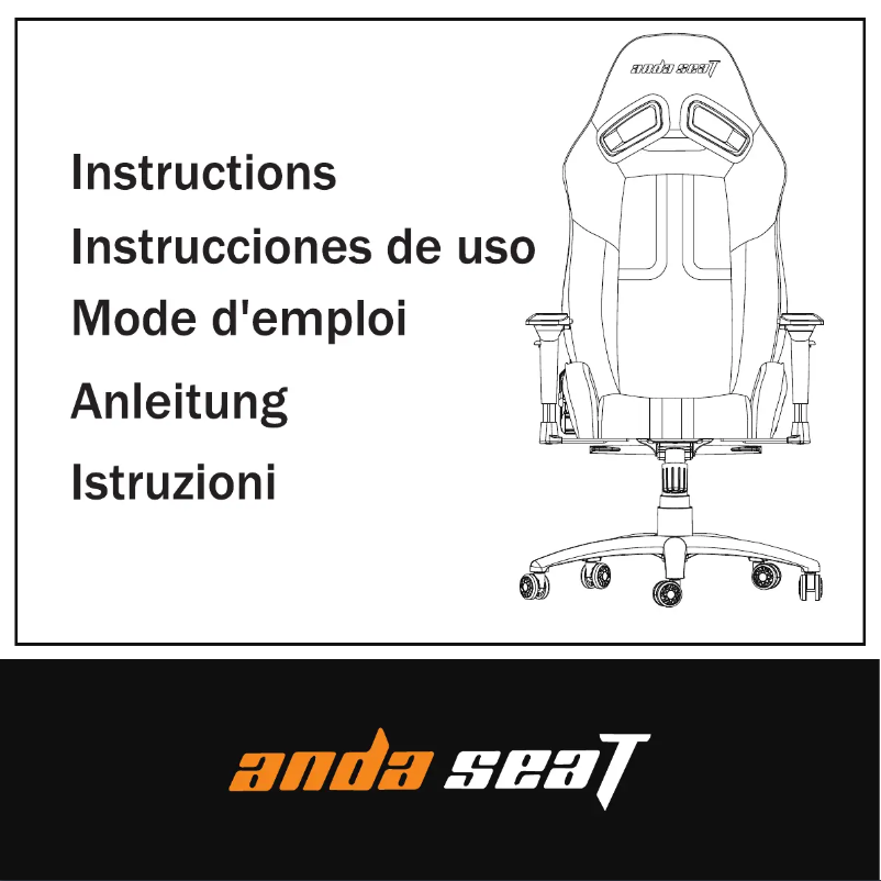 Page 1 de la notice Manuel utilisateur Anda Seat T-Pro