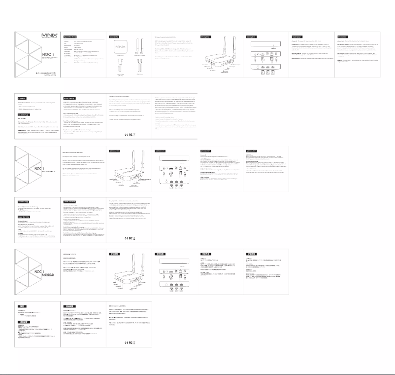 Page 1 de la notice Manuel utilisateur Minix NGC-1