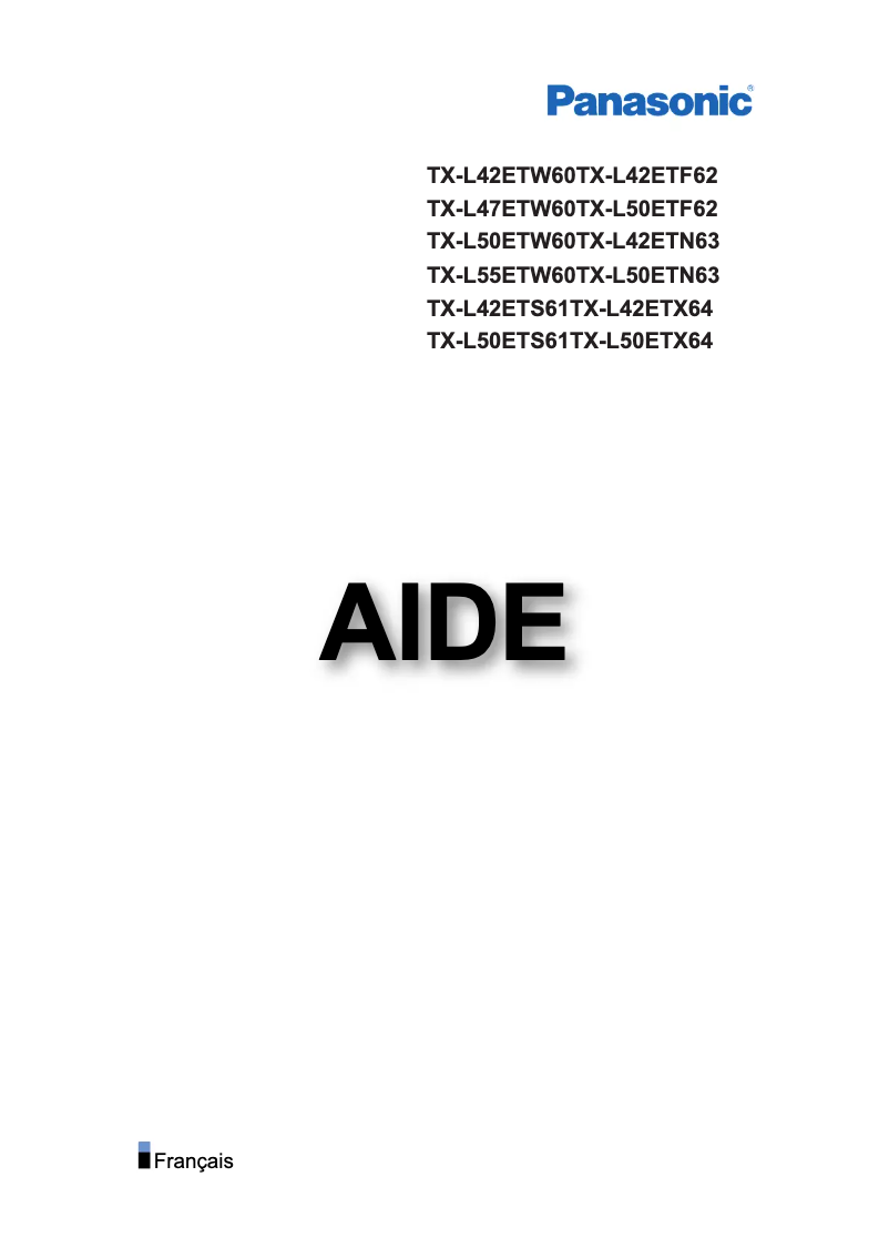 Imagen de la primera página del manual del dispositivo TX-L50ETS61