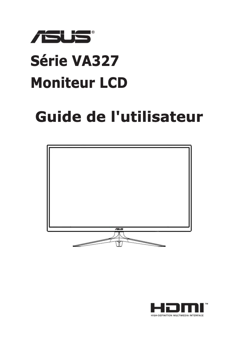 Page 1 de la notice Manuel utilisateur Asus VA327H