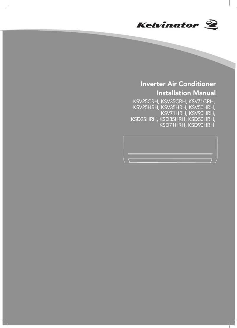 Image de la première page du manuel de l'appareil KSV35CRH