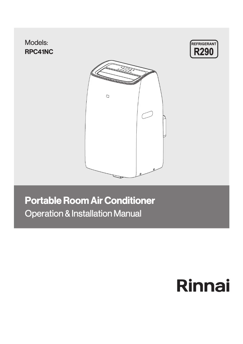 Page n°1 - Manuel utilisateur Rinnai RPC41NC