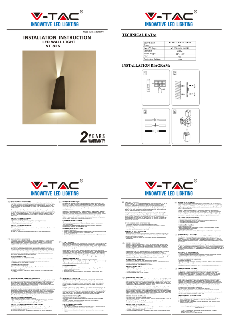 Image de la première page du manuel de l'appareil VT-826