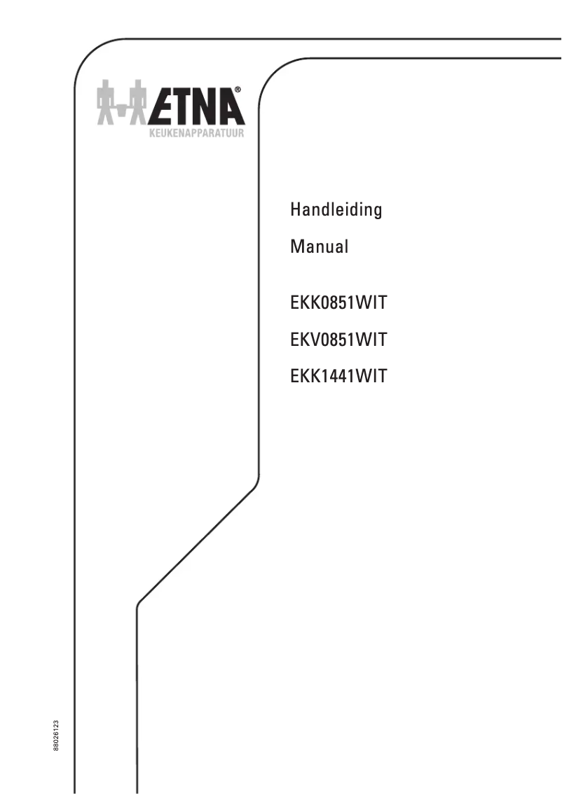 Image de la première page du manuel de l'appareil EKV0851WIT
